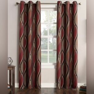 2 No.918 Ogee Printed Curtain Panels